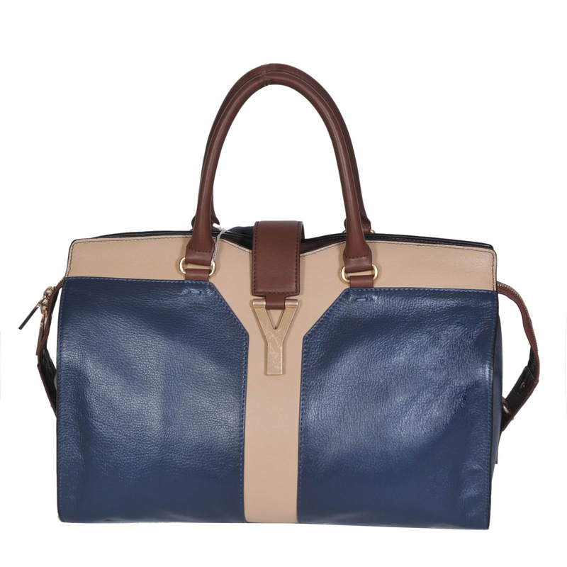 8221 Yves Saint Laurent medio Cabas Chyc Bag 8221 Blu royal wi